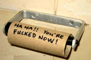 Papier toilette en voyage